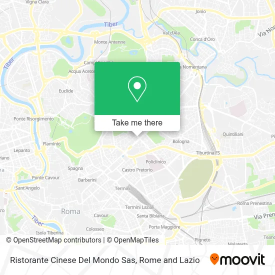 Ristorante Cinese Del Mondo Sas map