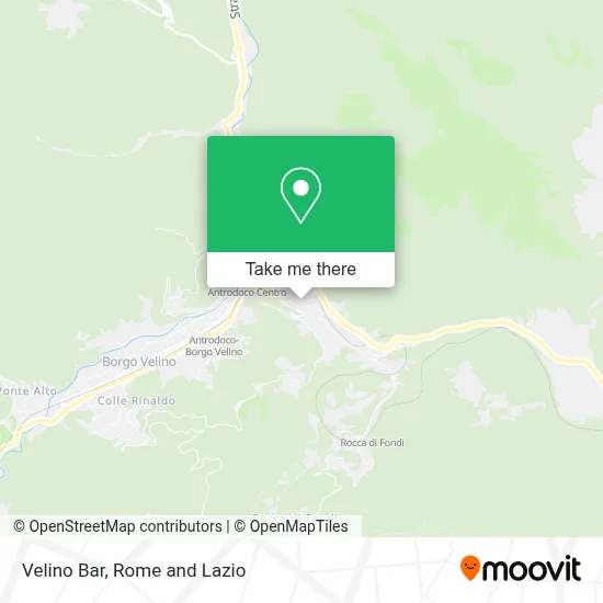 Velino Bar map