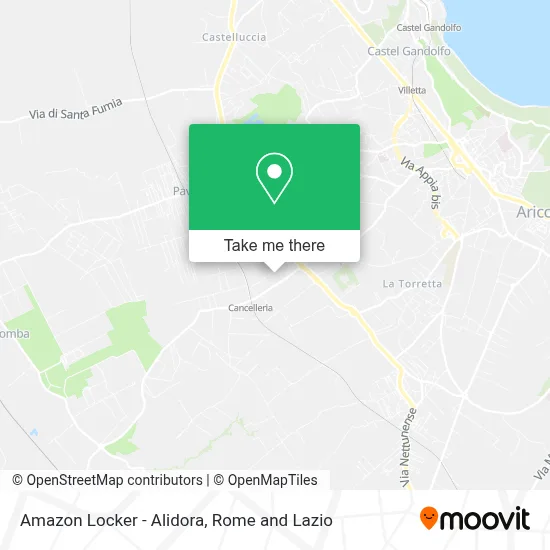 Amazon Locker - Alidora map