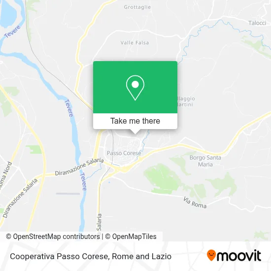 Cooperativa Passo Corese map