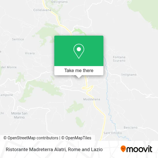 Ristorante Madreterra Alatri map