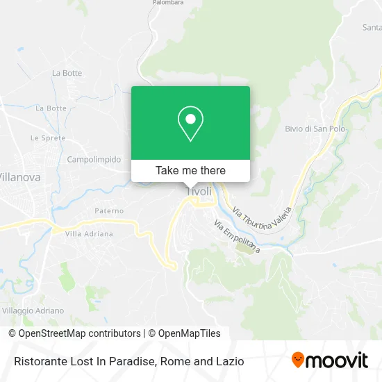 Ristorante Lost In Paradise map