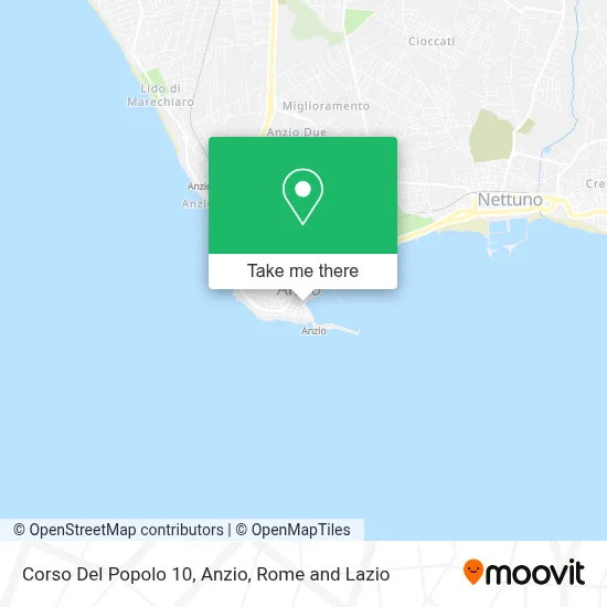 Corso Del Popolo 10, Anzio map