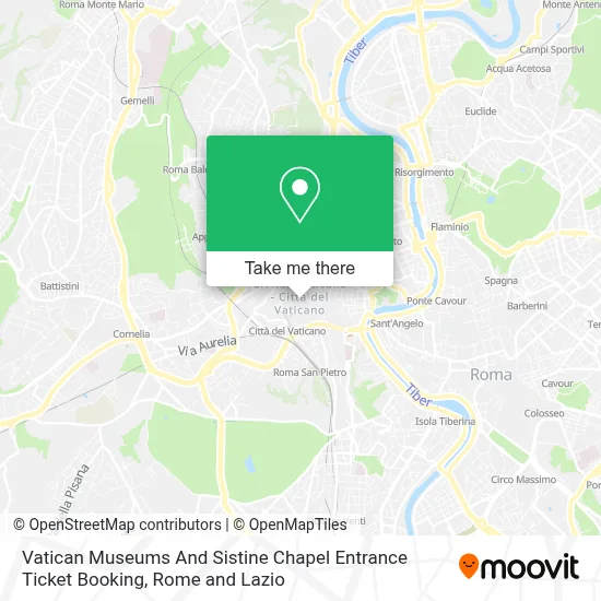 Vatican Museums And Sistine Chapel Entrance Ticket Booking map