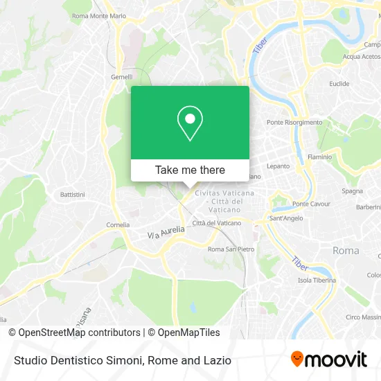 Studio Dentistico Simoni map