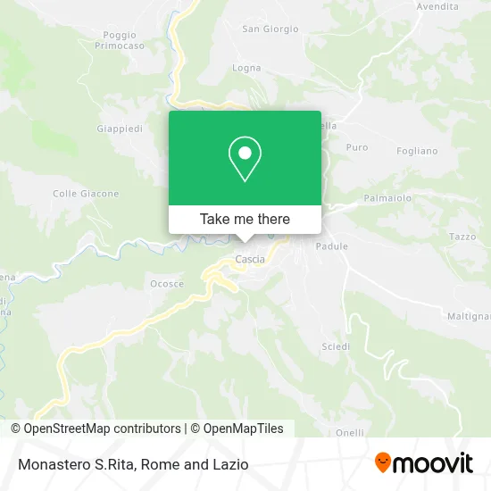 Monastero S.Rita map