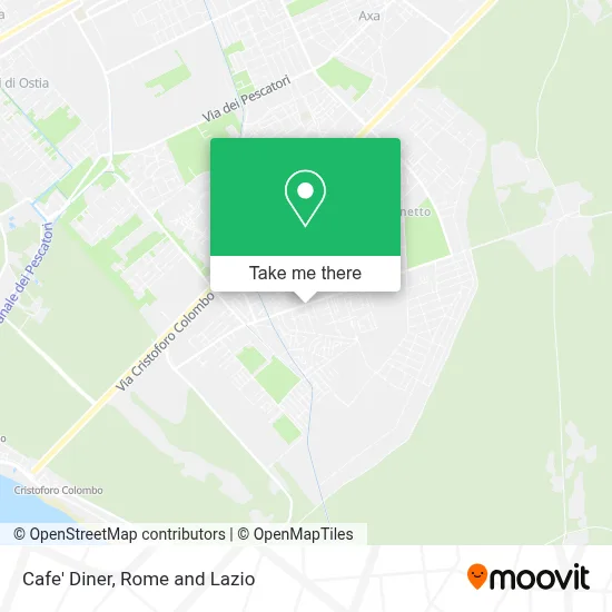 Cafe' Diner map