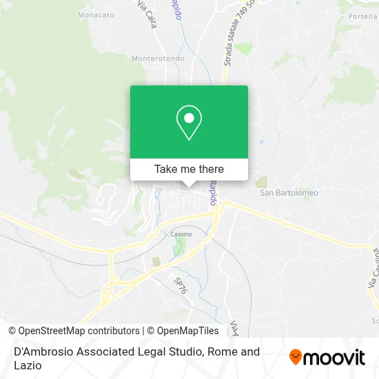D'Ambrosio Associated Legal Studio map