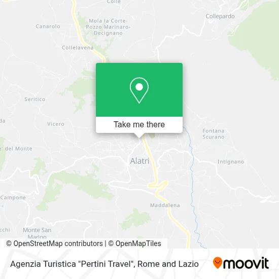 Agenzia Turistica "Pertini Travel" map
