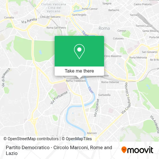 Partito Democratico - Circolo Marconi map