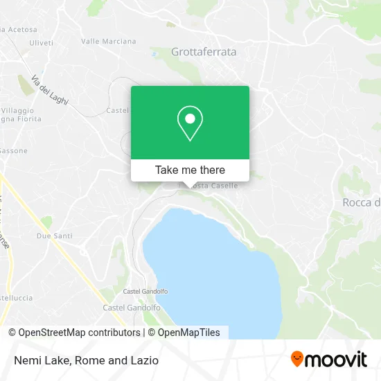Nemi Lake map