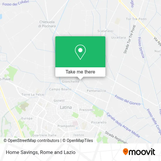 Home Savings map
