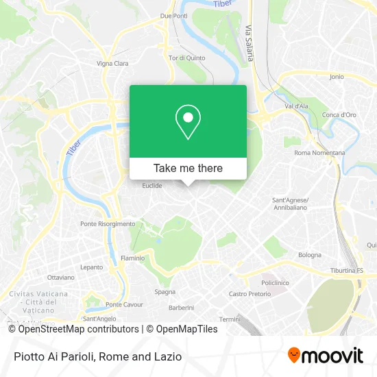 Piotto Ai Parioli map