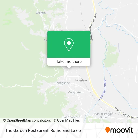 The Garden Restaurant map