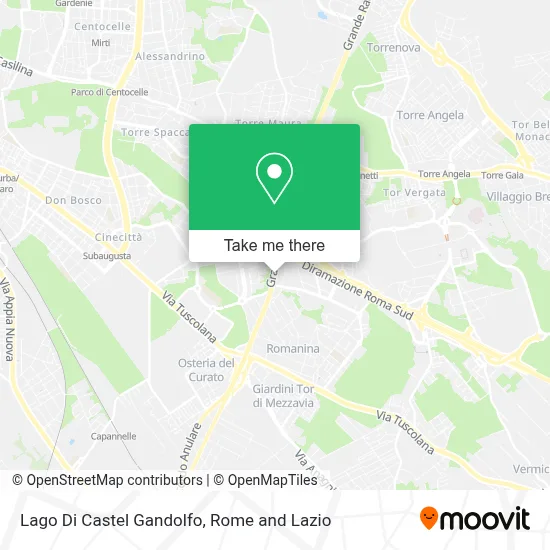 Lago Di Castel Gandolfo map