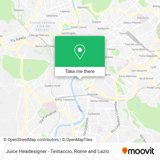 Juice Headesigner - Testaccio map