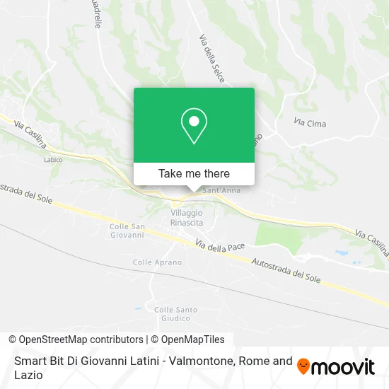 Smart Bit Di Giovanni Latini - Valmontone map