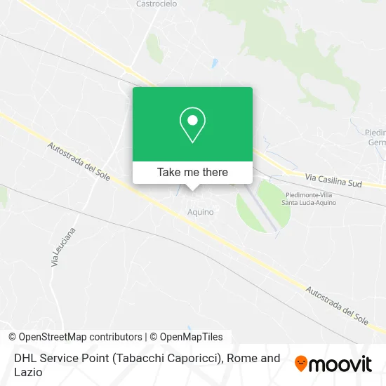 DHL Service Point (Tabacchi Caporicci) map
