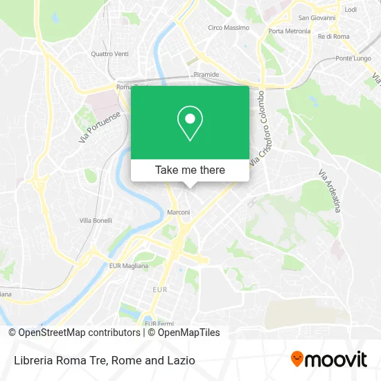 Libreria Roma Tre map