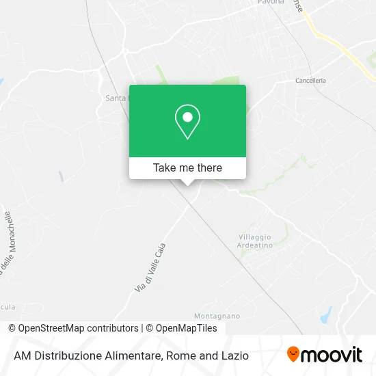 AM Distribuzione Alimentare map
