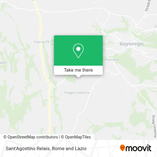 Sant'Agostino Relais map