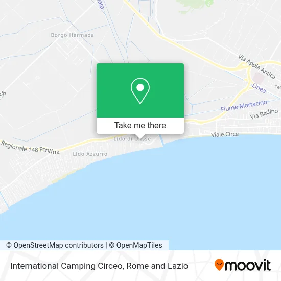 International Camping Circeo map