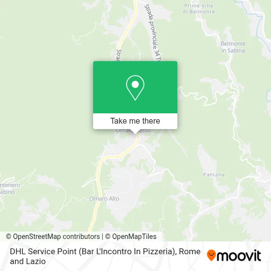 DHL Service Point (Bar L'Incontro In Pizzeria) map