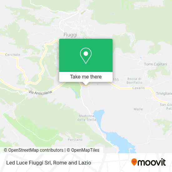 Led Luce Fiuggi Srl map