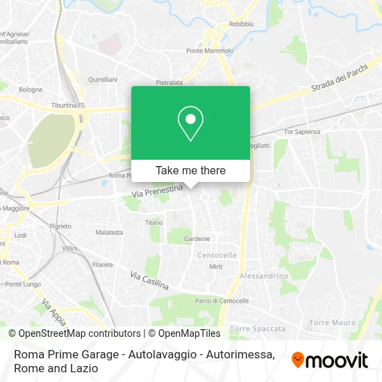 Roma Prime Garage - Autolavaggio - Autorimessa map