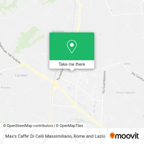 Max's Caffe' Di Celli Massimiliano map