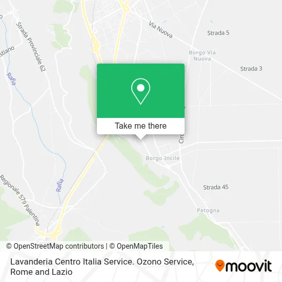 Lavanderia Centro Italia Service. Ozono Service map