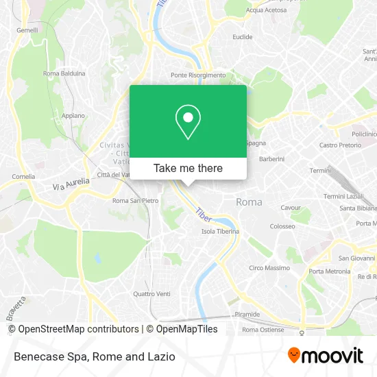 Benecase Spa map