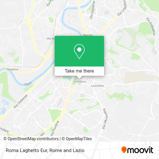Roma Laghetto Eur map