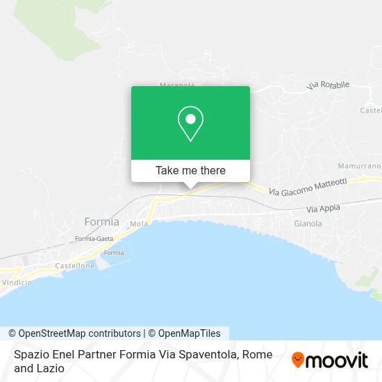 Spazio Enel Partner Formia Via Spaventola map