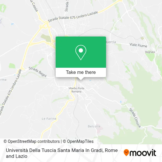 Università Della Tuscia Santa Maria In Gradi map
