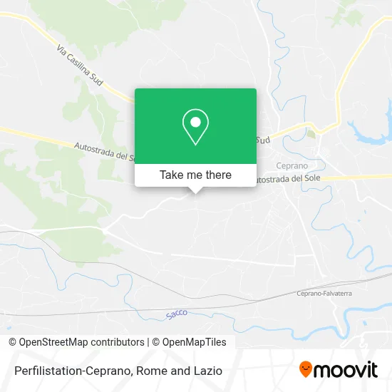 Perfilistation-Ceprano map