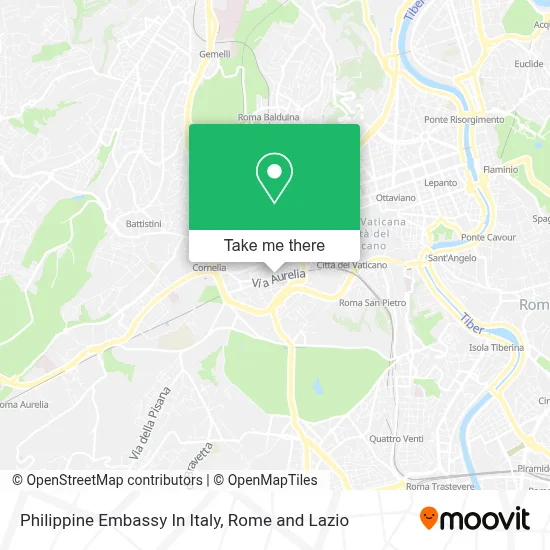 Philippine Embassy In Italy map