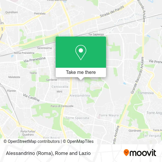 Alessandrino (Roma) map