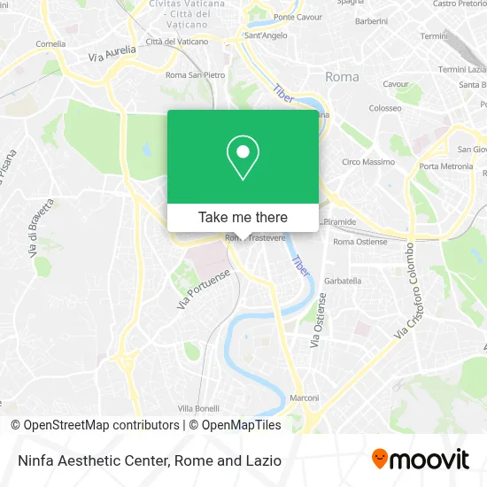 Ninfa Aesthetic Center map