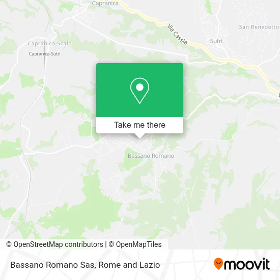 Bassano Romano Sas map