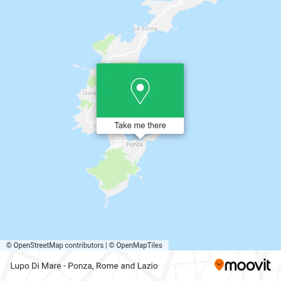 Lupo Di Mare - Ponza map