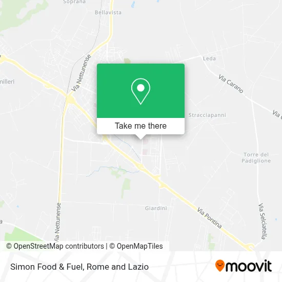 Simon Food & Fuel map
