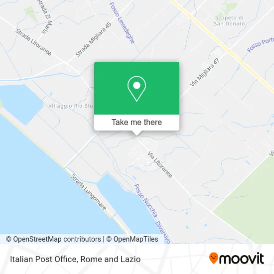 Italian Post Office map