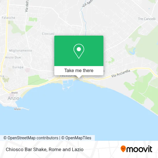 Chiosco Bar Shake map
