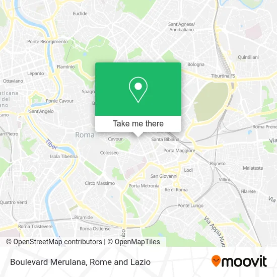Boulevard Merulana map