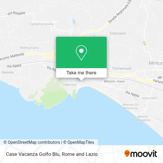 Case Vacanza Golfo Blu map