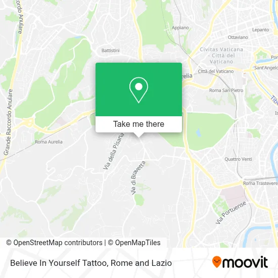 Believe In Yourself Tattoo map