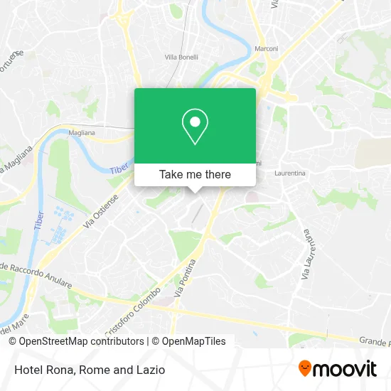 Hotel Rona map