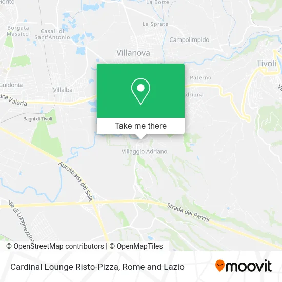 Cardinal Lounge Risto-Pizza map