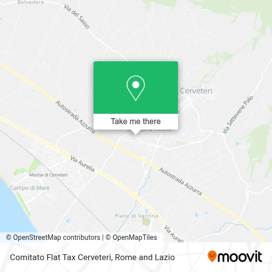 Comitato Flat Tax Cerveteri map